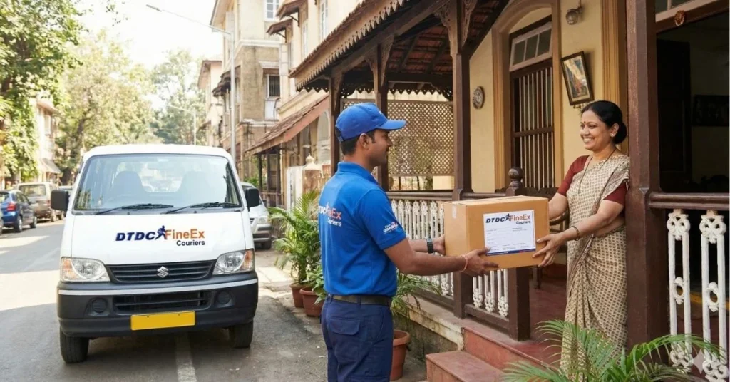 DTDC FineEx courier shipping from Surrey to India